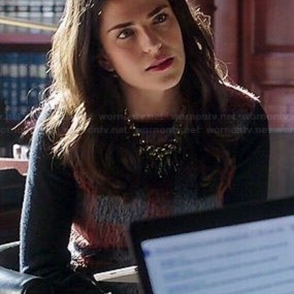 McQ Alexander McQueen Plaid Front Mohair Sweater ASO several TV shows - Picture 2 of 10